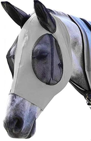 ZLY Horse Fly Mask, Еластична, Fly Mask с Ушите си, Ергономична Ушна Окото Fly Mask и Мека Дишаща Мрежа