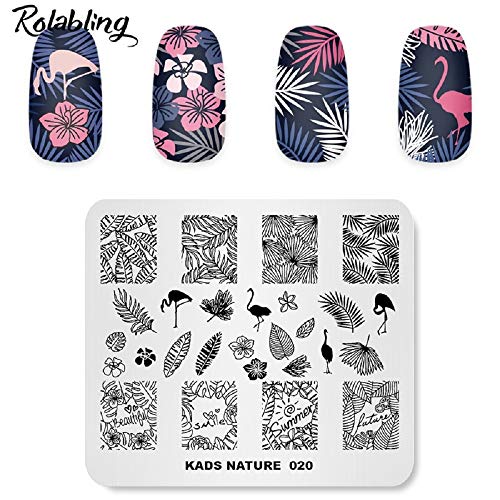 Rolabling 4бр маникюр Stamping Templates Kit Butterfly Chinese Style Nail Stamping Plate Set Image Stamping