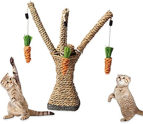 YMXDHZ Cats Scratcher Tree Playing Въжето Любовни Carrots Climbing Tree Toys for Kitten Пет Scratching Toy