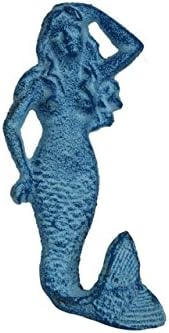 Кука русалка чугун Хамптън морски, 6, античен бронз