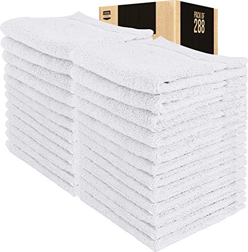 Utopia Towels Premium Washcloth Set (12 x 12 см, бял) 600 GSM- Памук, Кърпички за лице, Силно Абсорбиращи