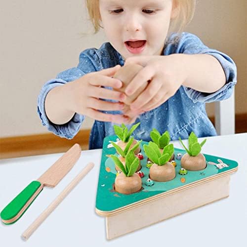 Colcolo Montessori Монтесори Дървени Играчки, Дребни Моторика Дърпа Ряпа Играчка за Деца в Предучилищна