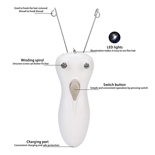 Инструмент за епилация, Уред За обезкосмяване На лицето на Електронното 5 W за Горната Устна Мустаци Брадичка