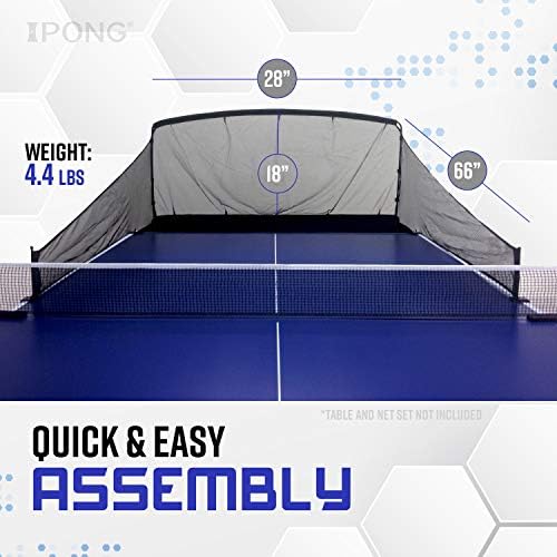 iPong Carbon Fiber Table Tennis Ball Catch Net - Практическа мрежа Закрепени към масата за пинг-понг за