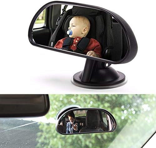 Детско Автомобилно Огледало, VISLONE Автомобилно огледало детско задната седалка, Въртящо се на 360 Сигурно
