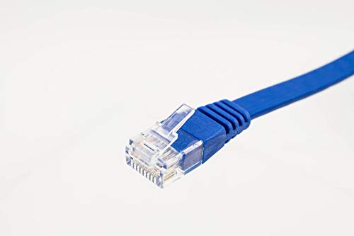 Плосък кабел SuperFlat Standard UTP CAT6 28AWG-8 фута (син)