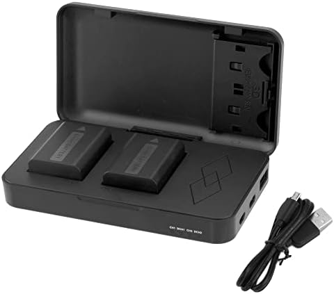 LP NP-FW50 Акумулаторна батерия и преносимо зарядно,LP 2-Pack Замяна батерия Съвместима с Sony Alpha A6000,