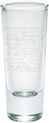 Математика Онази Formulas Etched Shot Glass Shooter Clear Glass Standard One Size