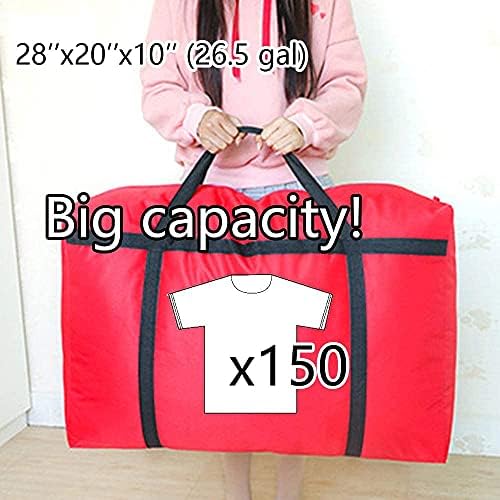 Роуланд Harbor 3pcs Extra Large 26.5 gal Heavy duty Storage Bag with Strong Handle, Travel Екип Clothes