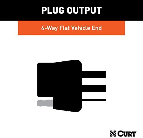 CURT 56329 Vehicle-Side Custom 4-Pin Trailer Теглене на кабели, Подходящи За Избора на Ford Edge, Escape,