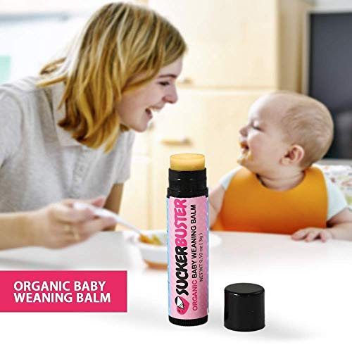 Suckerbuster Organic Baby Weaning Balm Stick 1 Pack.10 oz (3g) Stop Breastfeeding/Залъгалка Cream