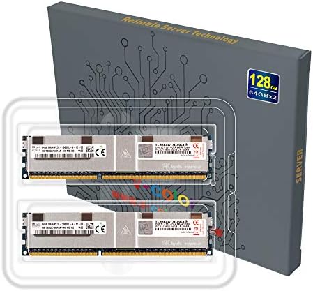 v-Color 128GB (2 x 64GB) Server Ram Memory Module Upgrade DDR3 1333MHz (PC3-10600) Load-Reduced DIMM с теплоотводом