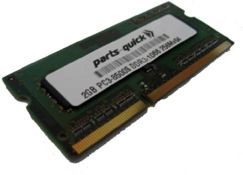 Надграждане на паметта 2 gb DDR3 за мини-лаптоп Toshiba NB 305 серия NB305-A102, NB305-A102B, NB305-A102R, NB305-A102W, NB305-A111T, NB305-A112TR PC3-8500 204 пин 1066MHz Лаптоп sodimm памет RAM (резервни ЧАСТИ-БЪРЗ МАРКА)