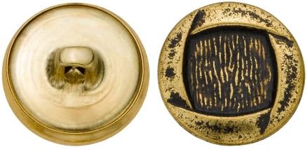 C&C Metal Products 5254 Modern Metal Button, Размер на 30 Ligne, Антично злато, 36-Pack