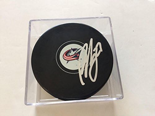 Columbus Blue Jackets Райън Мъри Подписа хокей шайба с автограф b - Autographed NHL Pucks