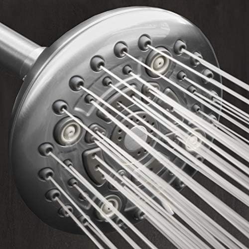 ShowerMaxx, Луксозни серия, 6 Настройки за пръскане, 5-инчов Регулируем накрайник за душ с високо налягане,