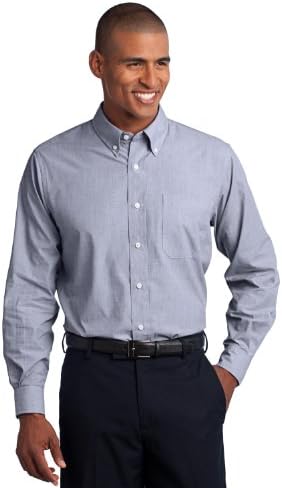 Мъжка риза Port Authority Tall Crosshatch Easy Care Shirt