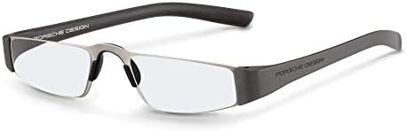 PORSCHE DESIGN P 8801 Eyeglasses Readers Gun Metal Silver 1
