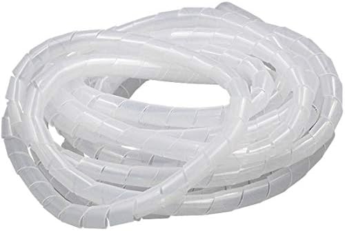 XIAOMIN 11 млн. PE Спирала тръба Метална намотка Организатор Аккуратная тръба, номинален диаметър: 8 мм Здрава (цвят : бял)
