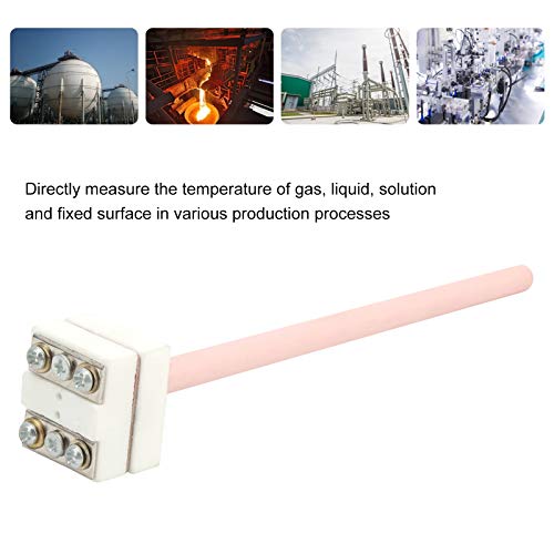 Сензор за термодвойка, WRP‑100 99 Сонда за тръба термодвойка корунд Топлоустойчива за връзка с датчици за температура(#1)