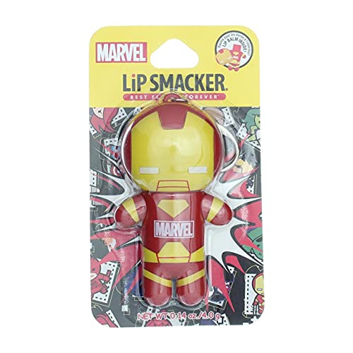 Lip Smacker Marvel Super Hero Lip Balm w/Kepchain, Iron Man Billionaire Punch, 0,14 грама / 4 g (2 опаковки)