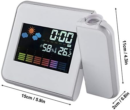WNSC Практически Проекционная Функция LED Weather Projector, Здрав Прожекционен alarm clock, за Спални Outdoor