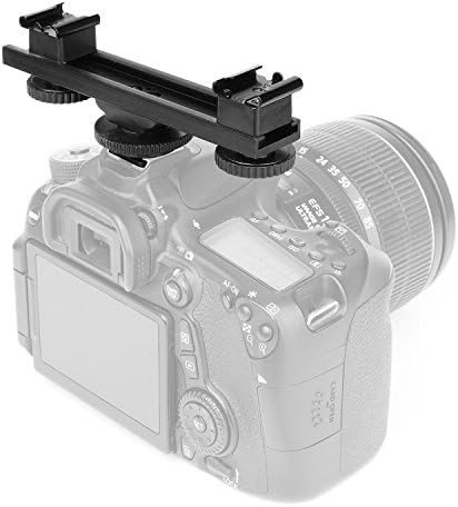 Студен Сапата Разширяване Скоба Двойна Камера за Монтиране, ChromLives Директен Бар Определяне на Двойна Светкавица Скоба, Съвместима с Nikon Canon, Sony, Olympus DSLR Камера Камера