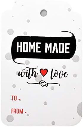 Домашно Етикети на окачването Бяла хартия за Подаръци, Изкуства и занаяти, накити парти за рожден Ден на Благодарността - Пакет 100