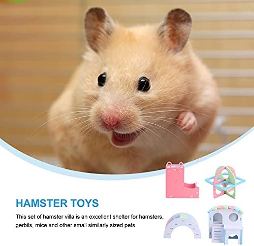 1 Комплект играчки за хамстери Хомячий Подаде Малки играчки за домашни животни (случаен цвят)- Hamster Toys