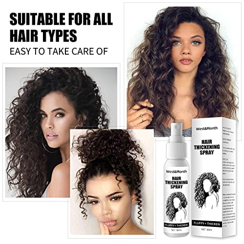 Спрей за сгъстяване на коса Hair Richs And Къдрава Enhanced Стайлинг Крем Quick Dry Curl 60ml (бял)