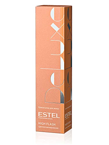 Estel Professional Hair Color Cream De Luxe High Flash, 60 мл./2 ет. унция (44 - Мед)