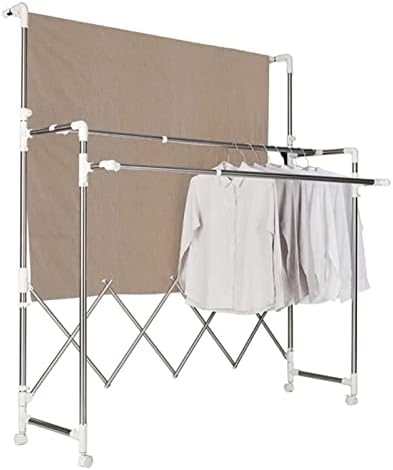 Закачалка за дрехи с двойна поляка сгъване регламентирана закачалка сушилни шкафове YYDXD сушене с универсални
