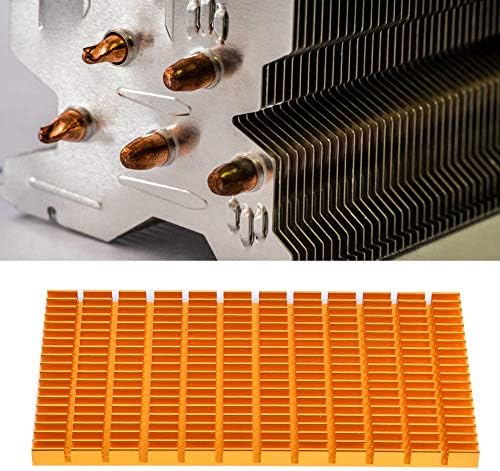 Радиатор 120 x 64 x 6 mm алуминиев малък, златен радиатор на топлина Алуминиев радиатор за леки продукти