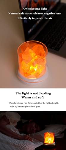 Солна каменна Лампа, Неподправена Гималайская Солна Лампа Колоритен Нощен Светлина с Ароматерапия, Домашен