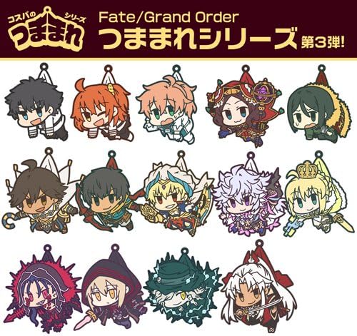 Fate/Grand Order Avenger Gankutsuo Edmond Dantes Character Tsumamare Щипка Rubber Phone Strap Mascot Collection