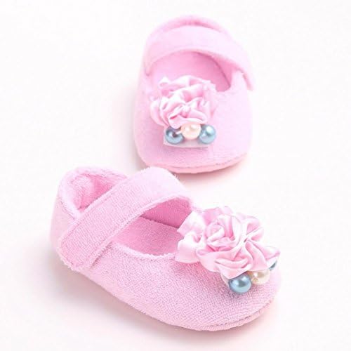 KONFA Toddler Бебе Baby Girls Solid Soft Flower Sole Обувки,for 3-12 Months,Elegant Prewalker Anti-Slip