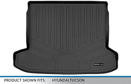 SMARTLINER All Weather Custom Fit Черно карго подложка за седалки на 2-ри ред е Съвместим с 2022-2023 Hyundai